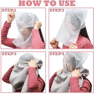 NWT Wool + Pepper Co. Single Use Disposable Makeup Protector Hood- 50 qty